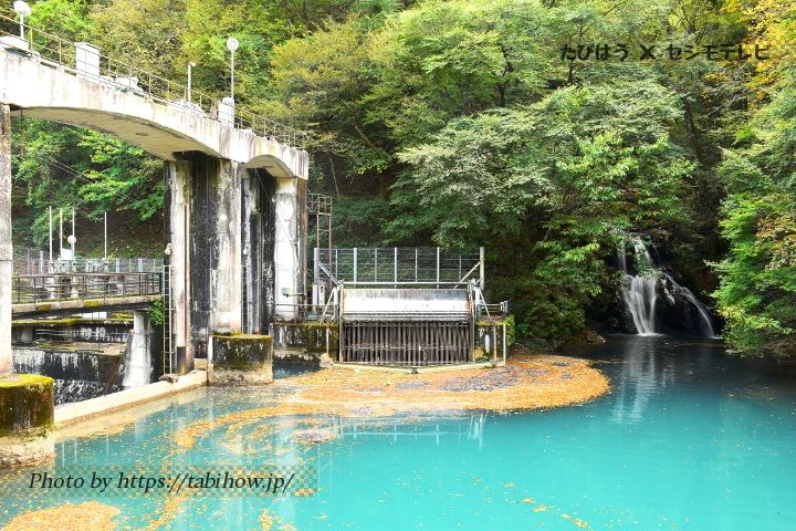 四万川 桃太郎の滝と取水ダム